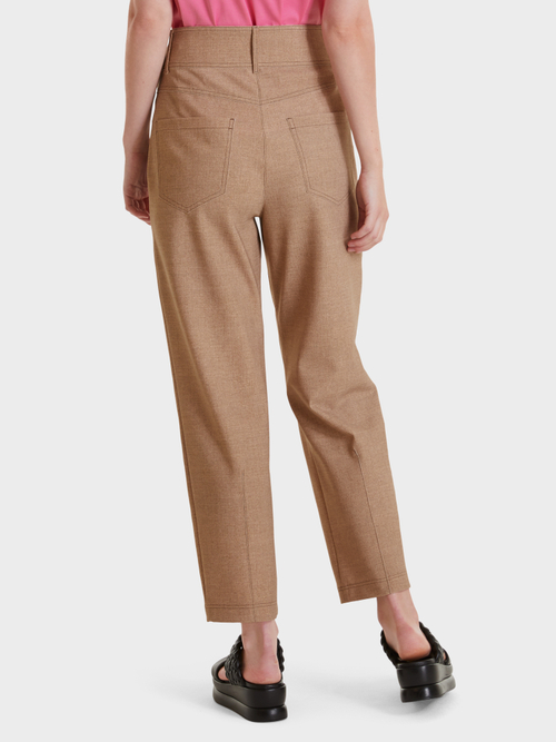 High-Waist-Hose in Web-Optik