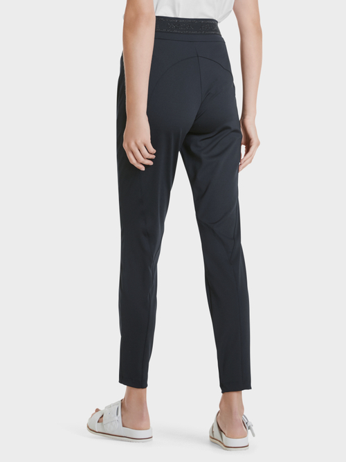 Stretchhose mit Logobund