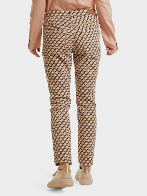 Röhrenjeans mit Graphic-Muster