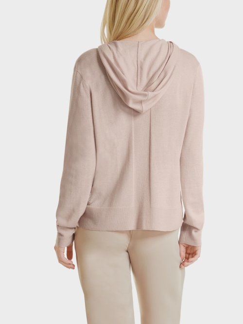 Strickjacke mit Kapuze