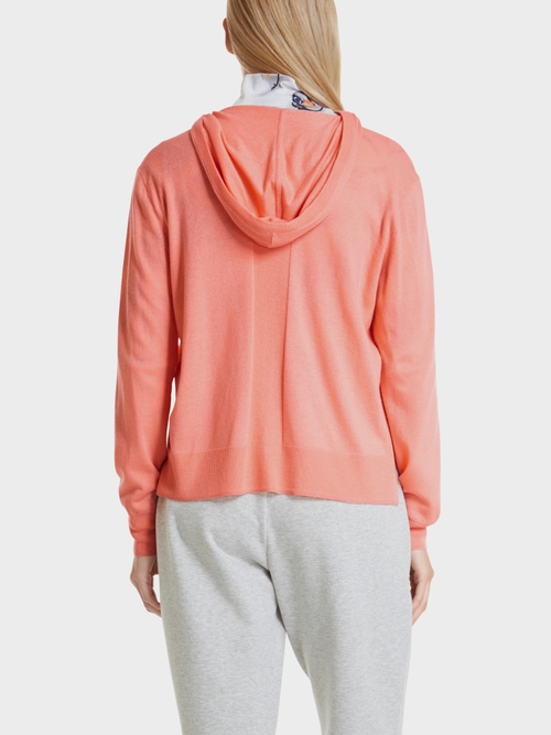 Strickjacke mit Kapuze