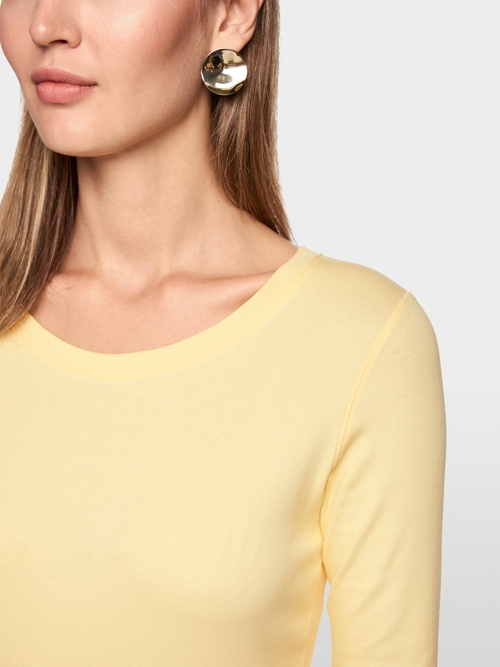 T-shirt à coupe étroite avec manches 3/4