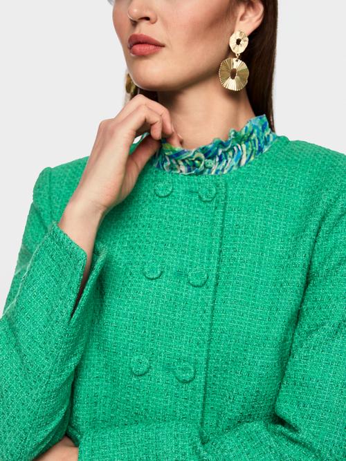 Cotton blend couture jacket