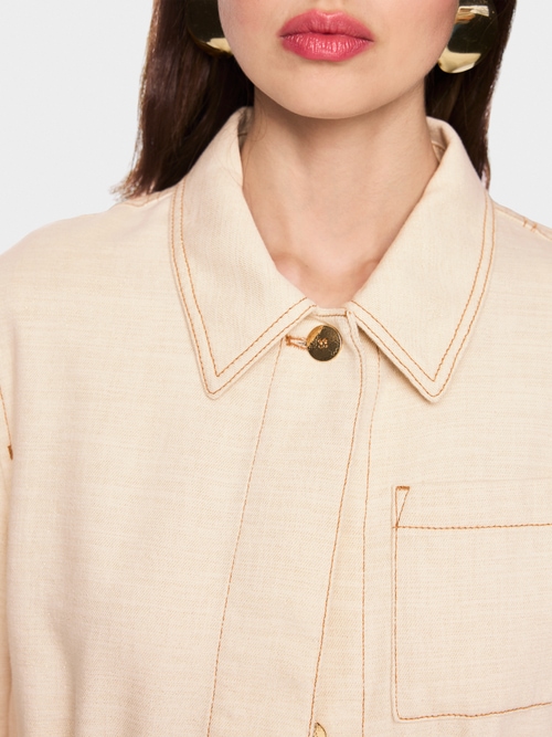 Fitted jacket with shimmer effect