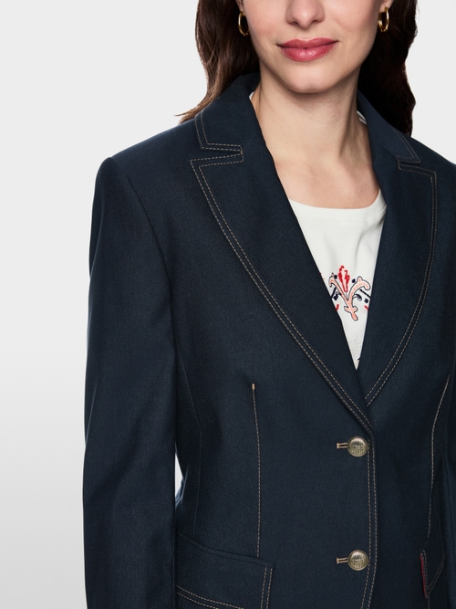 Blazer in Denim-Optik