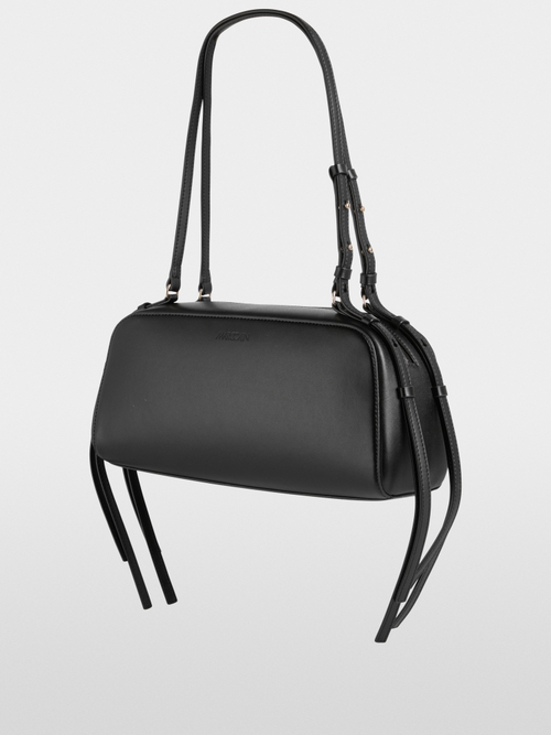 Recycled leather bowling bag