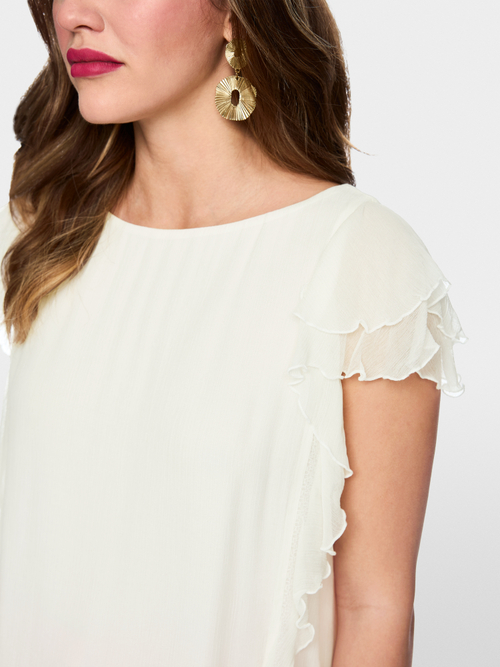 Blouse délicate à volants