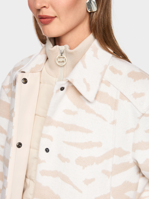 Hemdjacke mit Animal Print