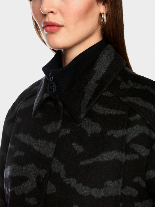 Hemdjacke mit Animal Print