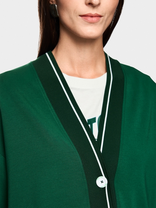 Loose jacket with striped details