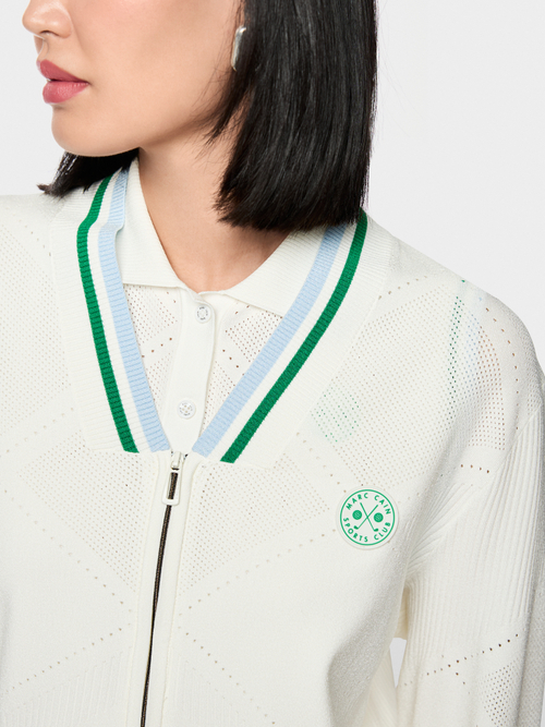 Openwork cardigan