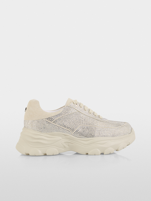 Chunky trainers with rhinestones