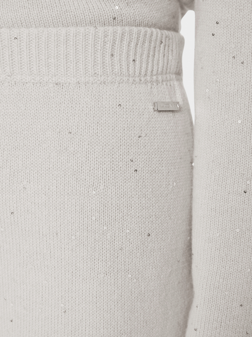 ‘Knitted in Germany’ sequin skirt
