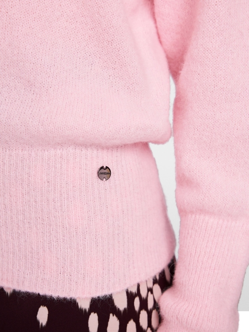 ‘Knitted in Germany’ hooded jumper