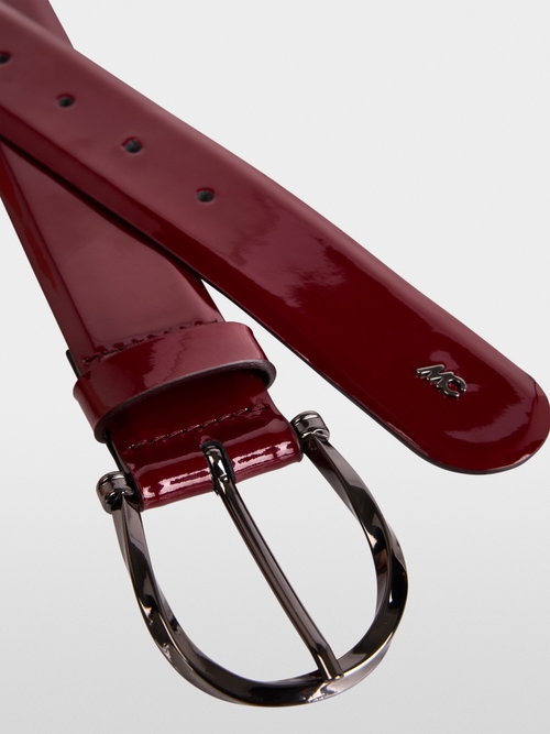 Patent leather belt