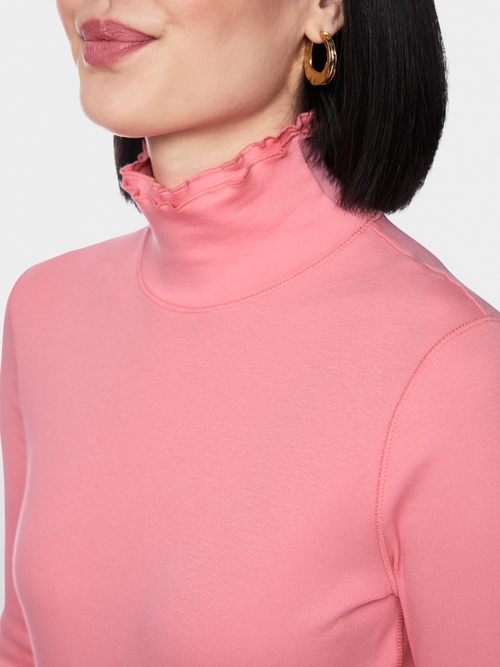 Fitted turtleneck shirt