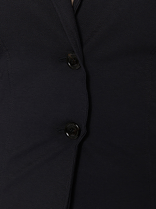 Leichter Blazer im Material-Mix