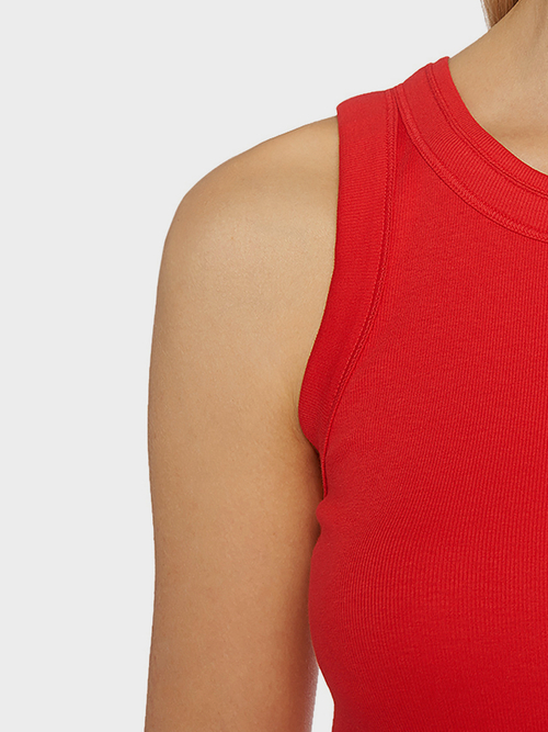 Tank Top aus Ripp-Jersey