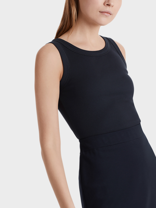 Tank Top aus Ripp-Jersey