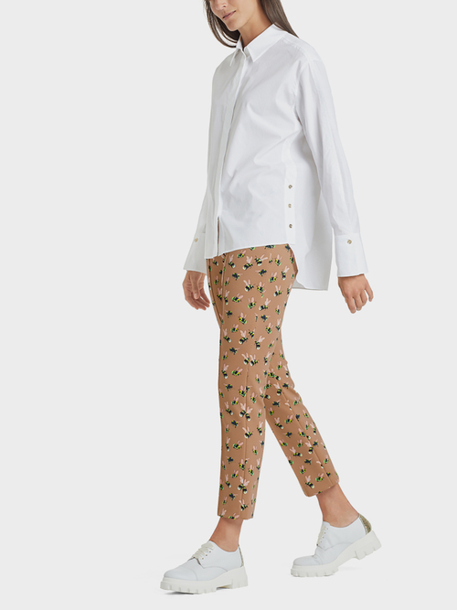 Baumwollbluse mit Knopfdetails