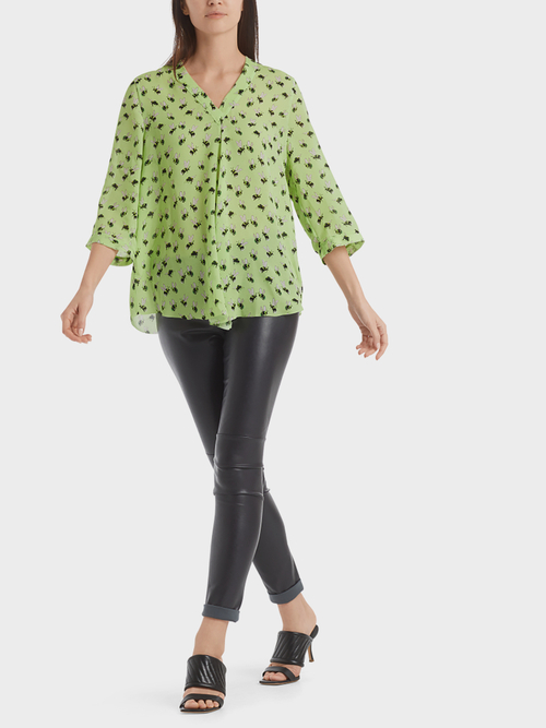 Leichtes Blusenshirt mit Bienen-Print