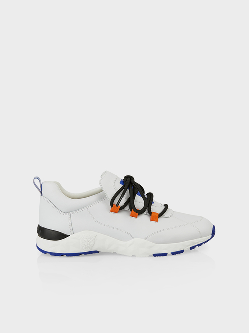 Ledersneaker mit Farbdetails