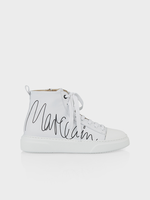 High-Top-Sneaker mit Print
