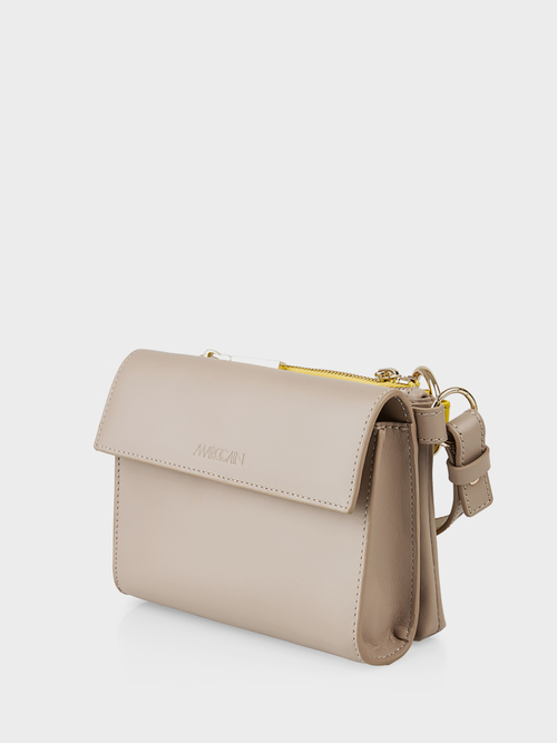 Shoulder bag in a two-tone design