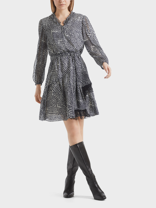 Feminines Fil-Coupé-Kleid