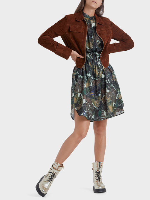 Edle Velourslederjacke