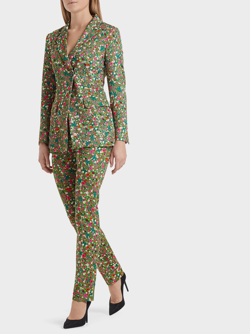 Millefleurs blazer in scuba jersey