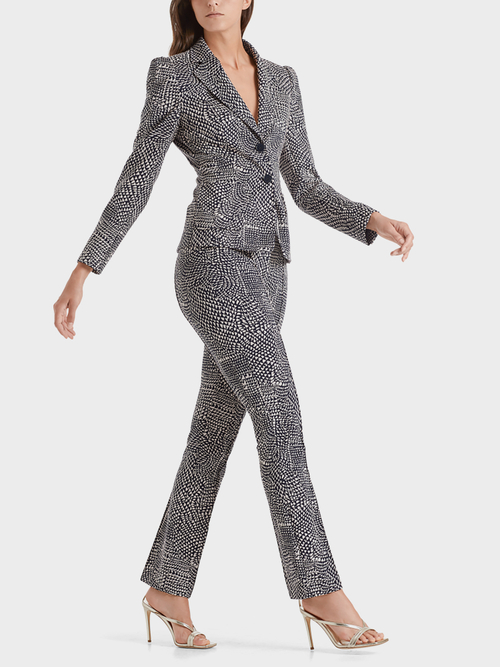 Jacquardblazer mit Schulterbetonung