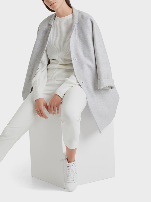 Lässige Longjacke aus Wollmix