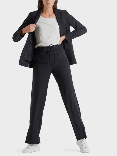 Blazer mit Kontrastnähten