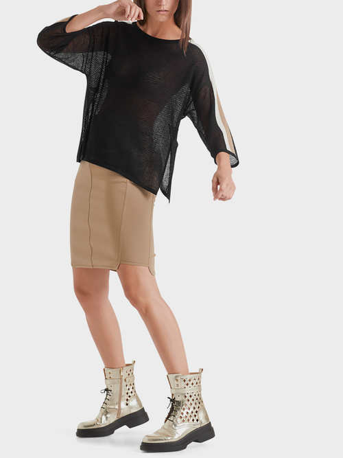 Ajourpullover mit Kaschmiranteil