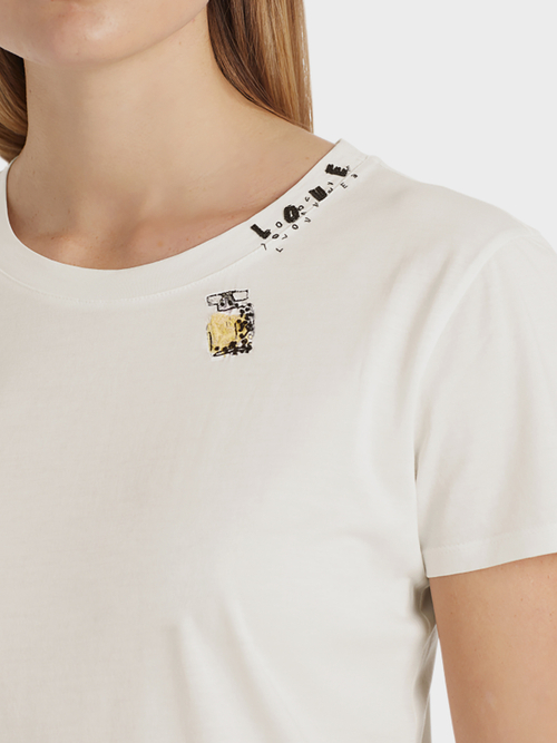 Top with embroidery