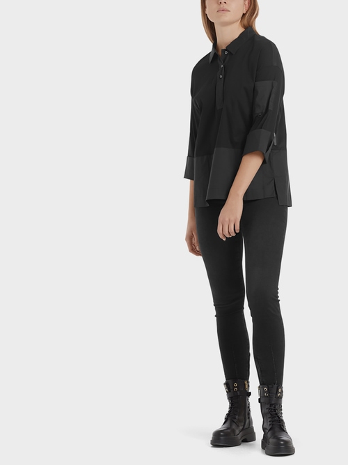 Blouse-style top with pocket detail