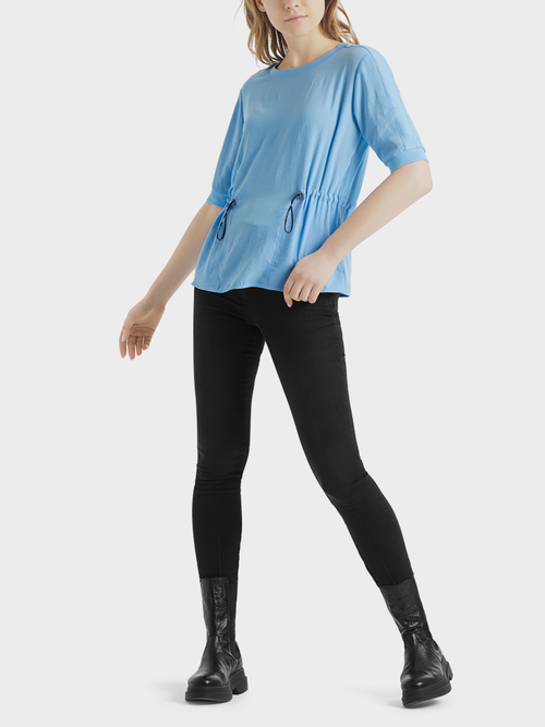 Blusenshirt aus Materialmix