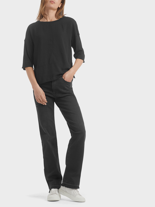 Blusenshirt aus Materialmix