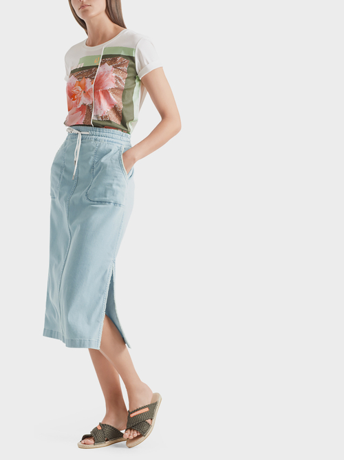 Jeansrock mit Seitenschlitz