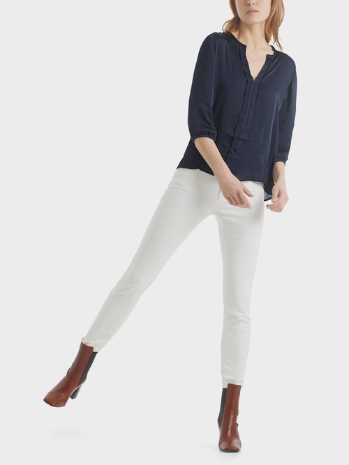Vloeiende blouse van licht microfiber