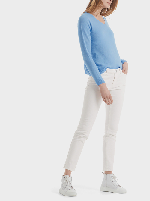 Bright-coloured jeans