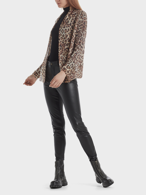 Leopard jacket “Knitted in Germany”