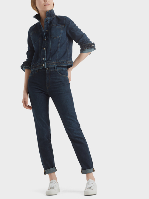Jeansjacke mit Leodetails