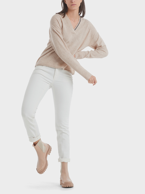 Pullover met strassdetail