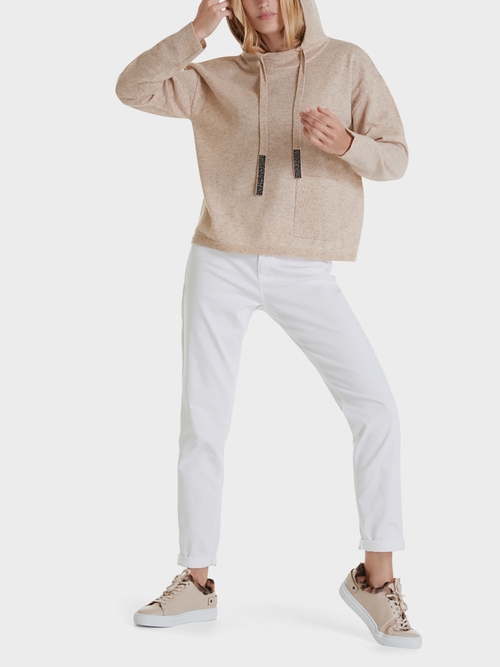Pull à capuche détails en strass