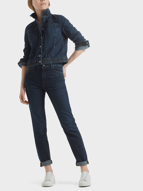 Jeans mit Leodruck