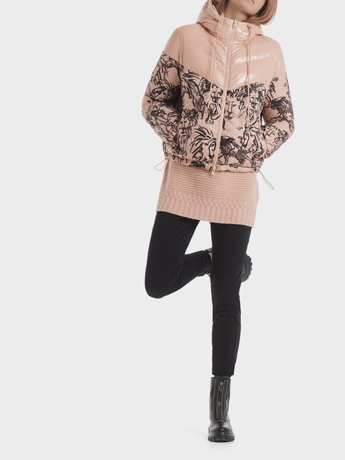 Donsjack met print