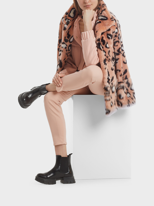 Glamouröse Leo-Fun-Fur-Jacke