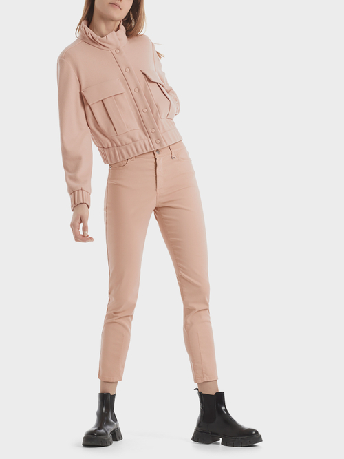 Walkjerseyjacke im Blouson-Style